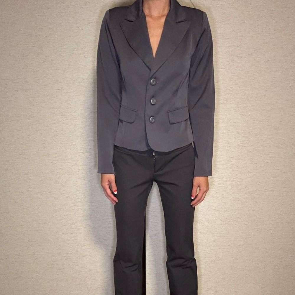 Grey minimalist suit set